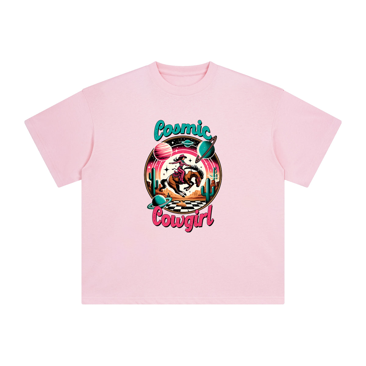Comic Cowgirl Graphic Tee-INNBLAC Fashion Apparel