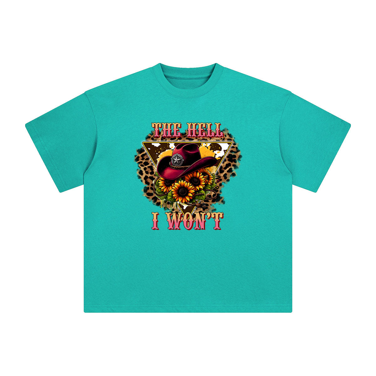 Cowboy Hat & Sunflower Graphic Tee-INNBLAC Fashion Apparel