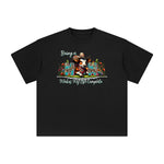 Cowboy Slogan Graphic Tee-INNBLAC Fashion Apparel