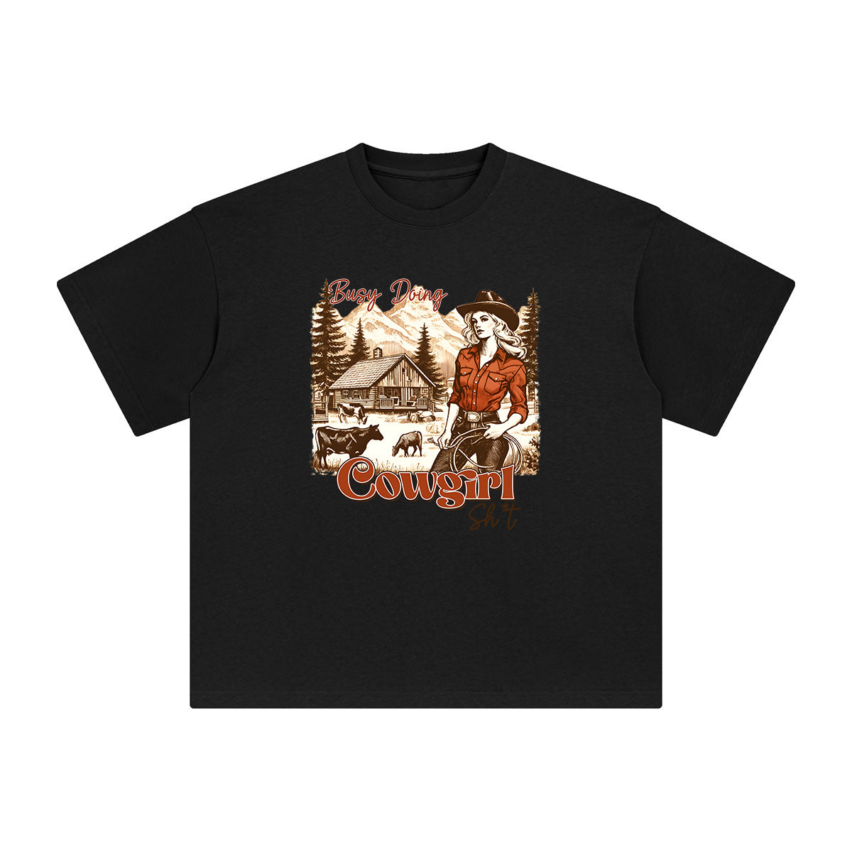Cowgirl Graphic Tee-INNBLAC Fashion Apparel