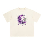 Flower & Crystal Decoration Graphic Tee-INNBLAC Fashion Apparel