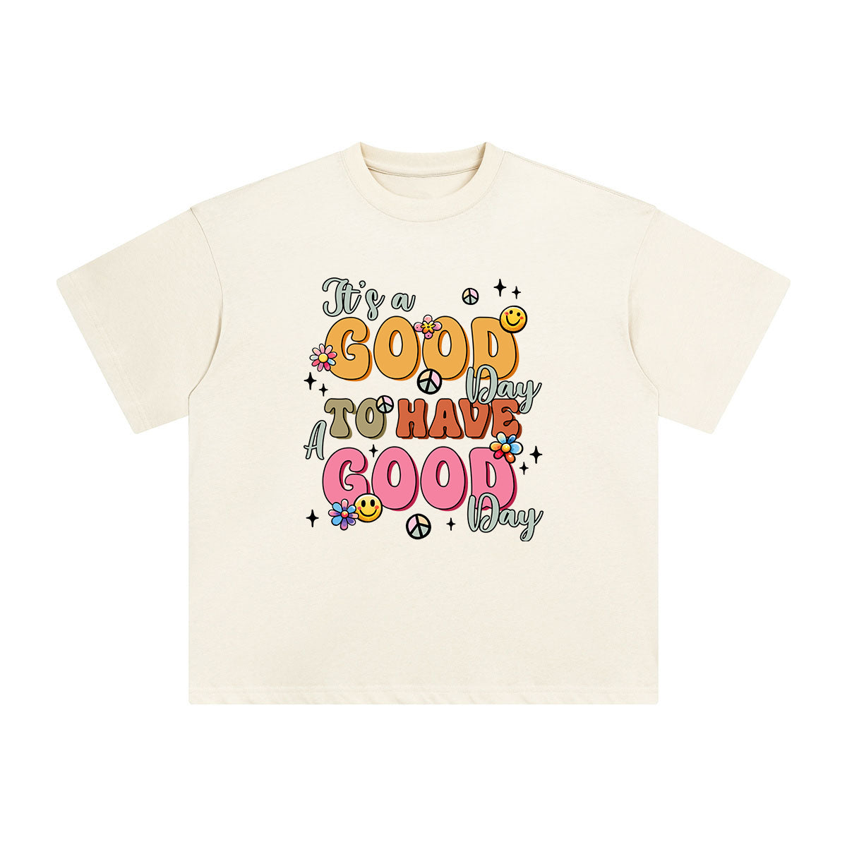 Good Day Slogan Graphic Tee-INNBLAC Fashion Apparel