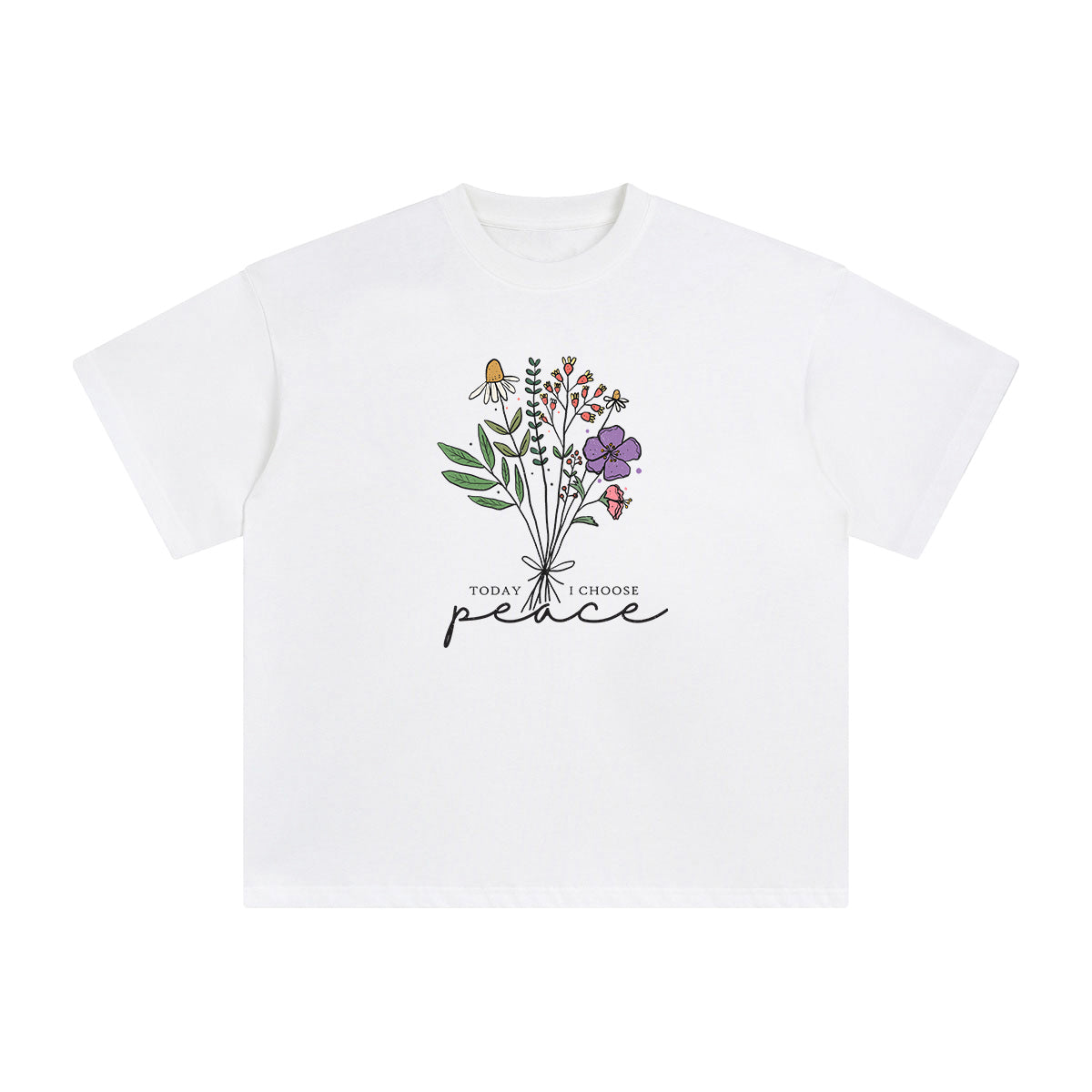 Grass & Flowers Graphic Tee-INNBLAC Fashion Apparel