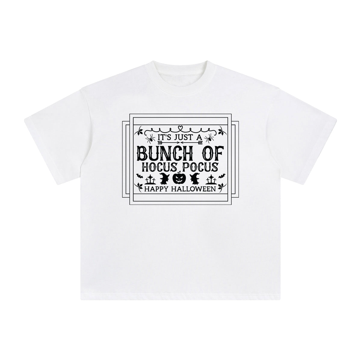 Happy Halloween Slogan Aesthetic Graphic Tee-INNBLAC Fashion Apparel