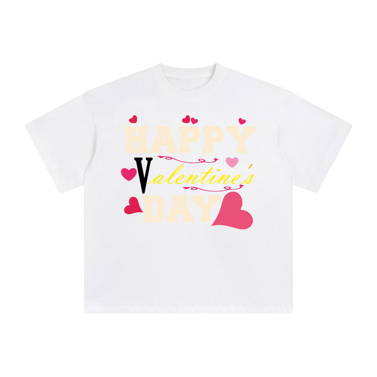 Happy Valentine's Day Aesthetic Graphic Tee-INNBLAC Fashion Apparel