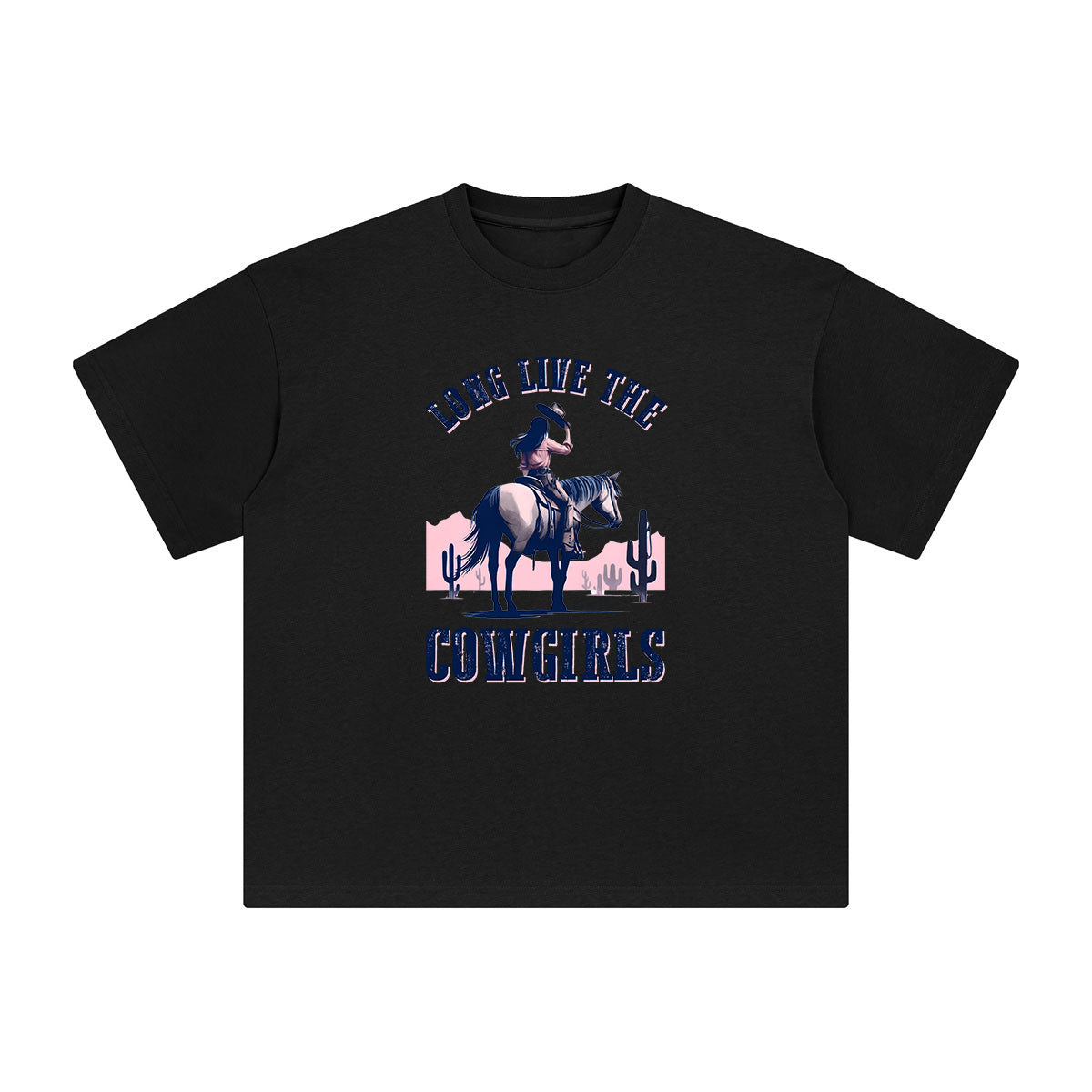 LONG LIVE THE COWGIRLS Graphic Tee-INNBLAC Fashion Apparel