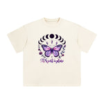 Magic Butterfly & Crystal Graphic Tee-INNBLAC Fashion Apparel