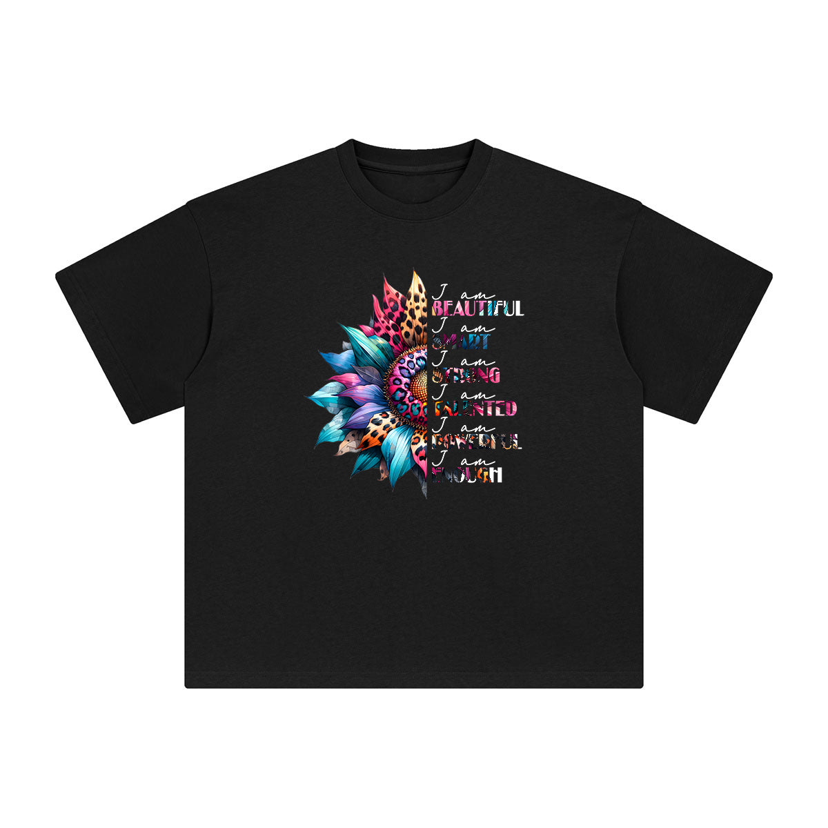 Magic Flowers Graphic Tee-INNBLAC Fashion Apparel