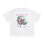 Magic Moon & Flowers Graphic Tee-INNBLAC Fashion Apparel