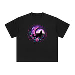 Magic Moon & Wolf Graphic Tee-INNBLAC Fashion Apparel
