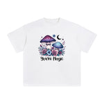 Magic Mushrooms & Blossom Graphic Tee-INNBLAC Fashion Apparel