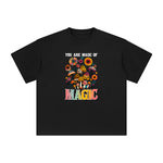 Magic Mushrooms & Flowers Graphic Tee-INNBLAC Fashion Apparel