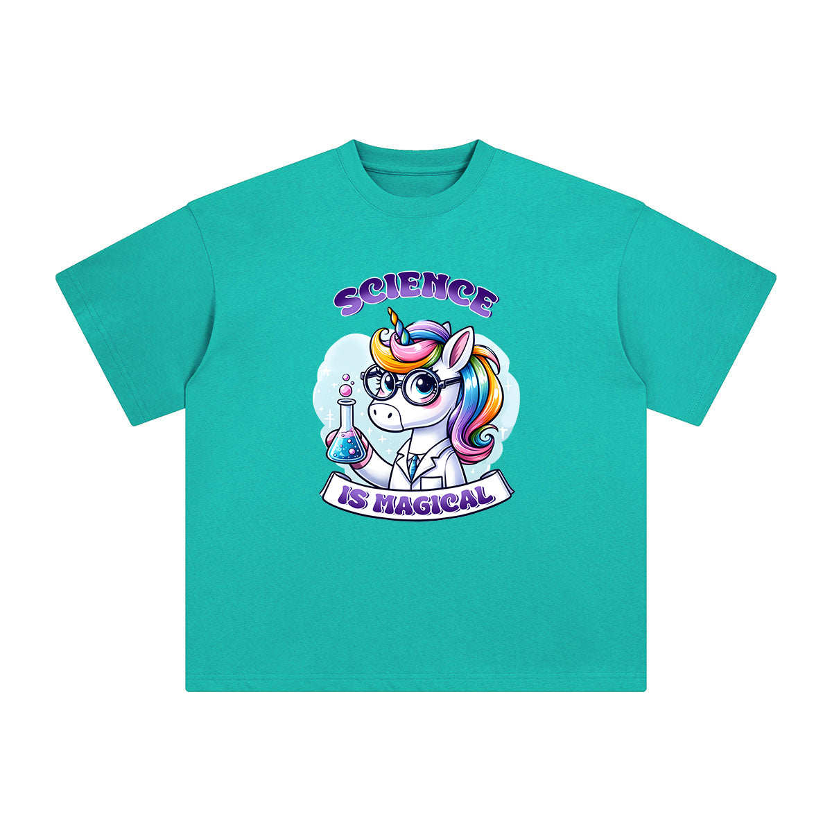 Magic Scientist Unicorn Graphic Tee-INNBLAC Fashion Apparel