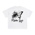 Mom Life Aesthetic Graphic Tee-INNBLAC Fashion Apparel
