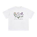NO RAIN NO FLOWER Graphic Tee-INNBLAC Fashion Apparel