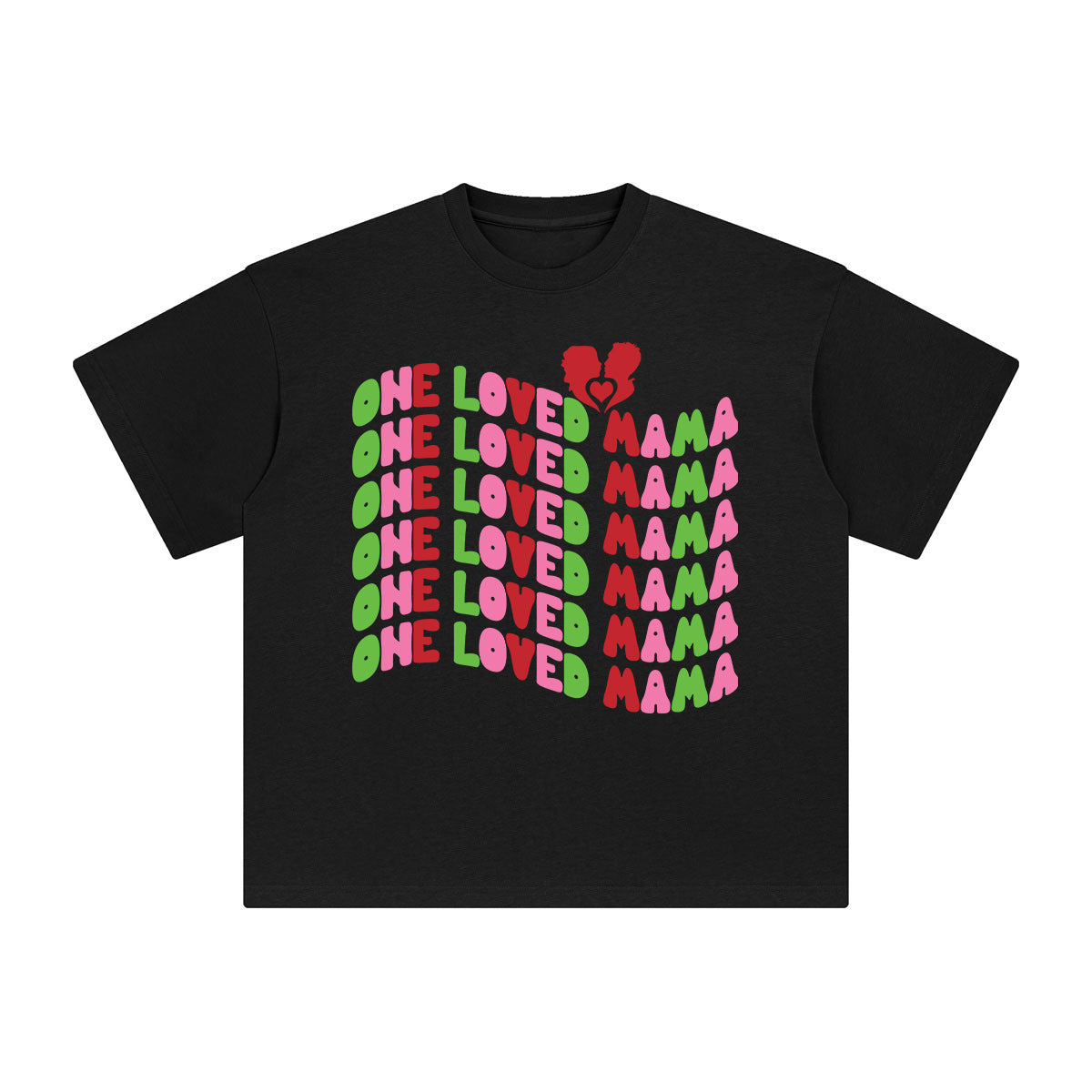 One loved Mama Aesthetic Graphic Tee-INNBLAC Fashion Apparel
