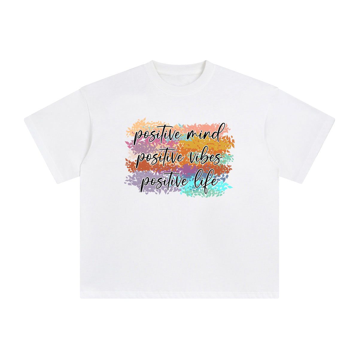 Positive Slogan Graphic Tee-INNBLAC Fashion Apparel