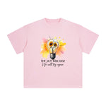 Positive Slogan & Sunflower Graphic Tee-INNBLAC Fashion Apparel