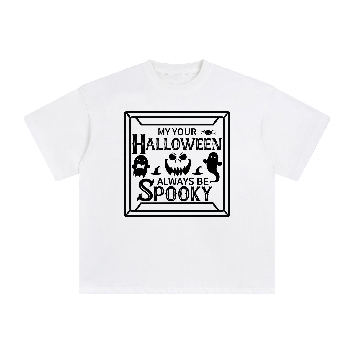 Spook Halloween Slogan Aesthetic Graphic Tee-INNBLAC Fashion Apparel