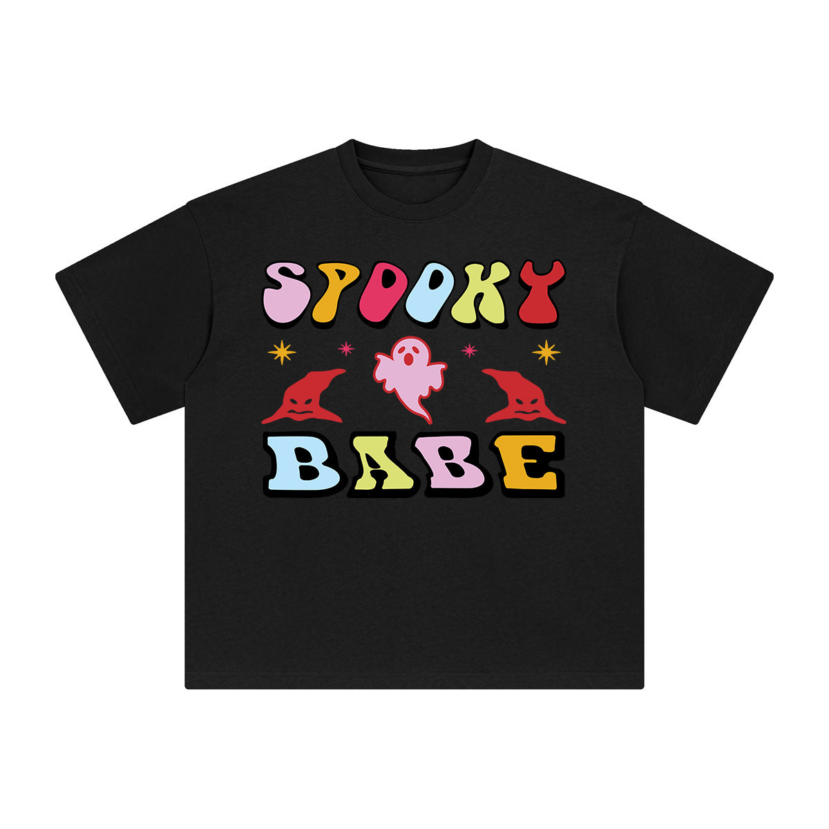 Spooky Babe Aesthetic Graphic Tee-INNBLAC Fashion Apparel