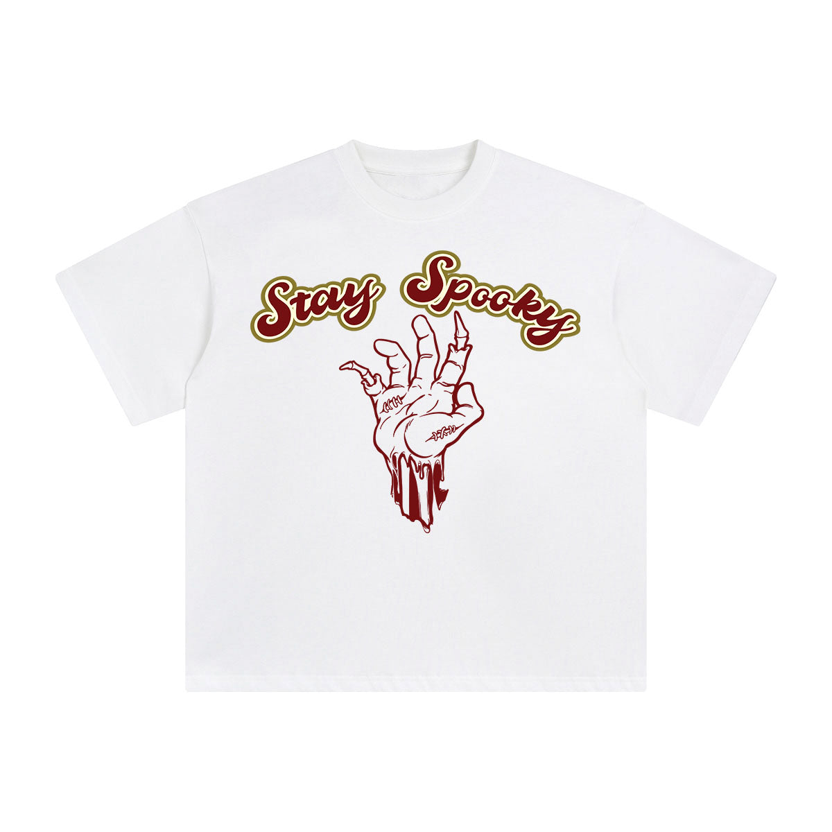 Stay Spooky Aesthetic Graphic Tee-INNBLAC Fashion Apparel