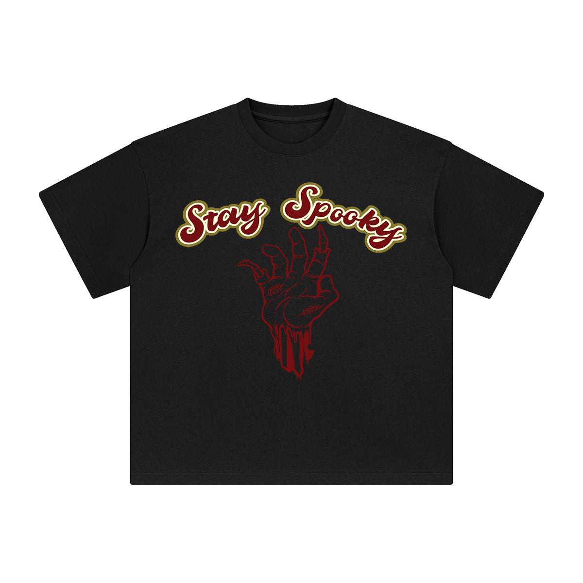 Stay Spooky Aesthetic Graphic Tee-INNBLAC Fashion Apparel
