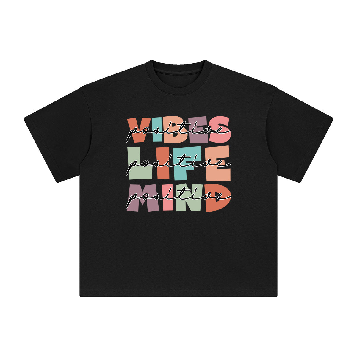 VIBES LIFE MIND Graphic Tee-INNBLAC Fashion Apparel