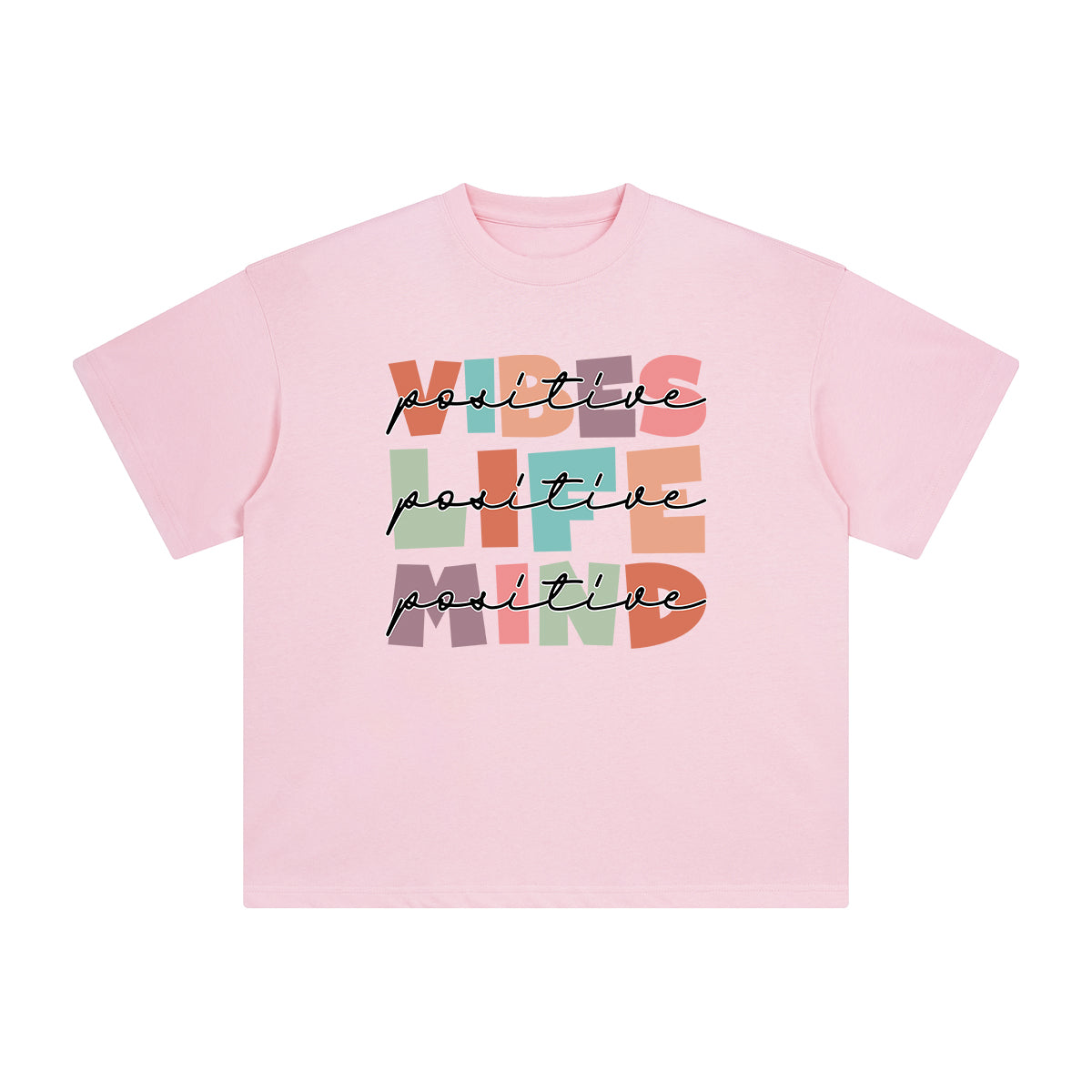 VIBES LIFE MIND Graphic Tee-INNBLAC Fashion Apparel