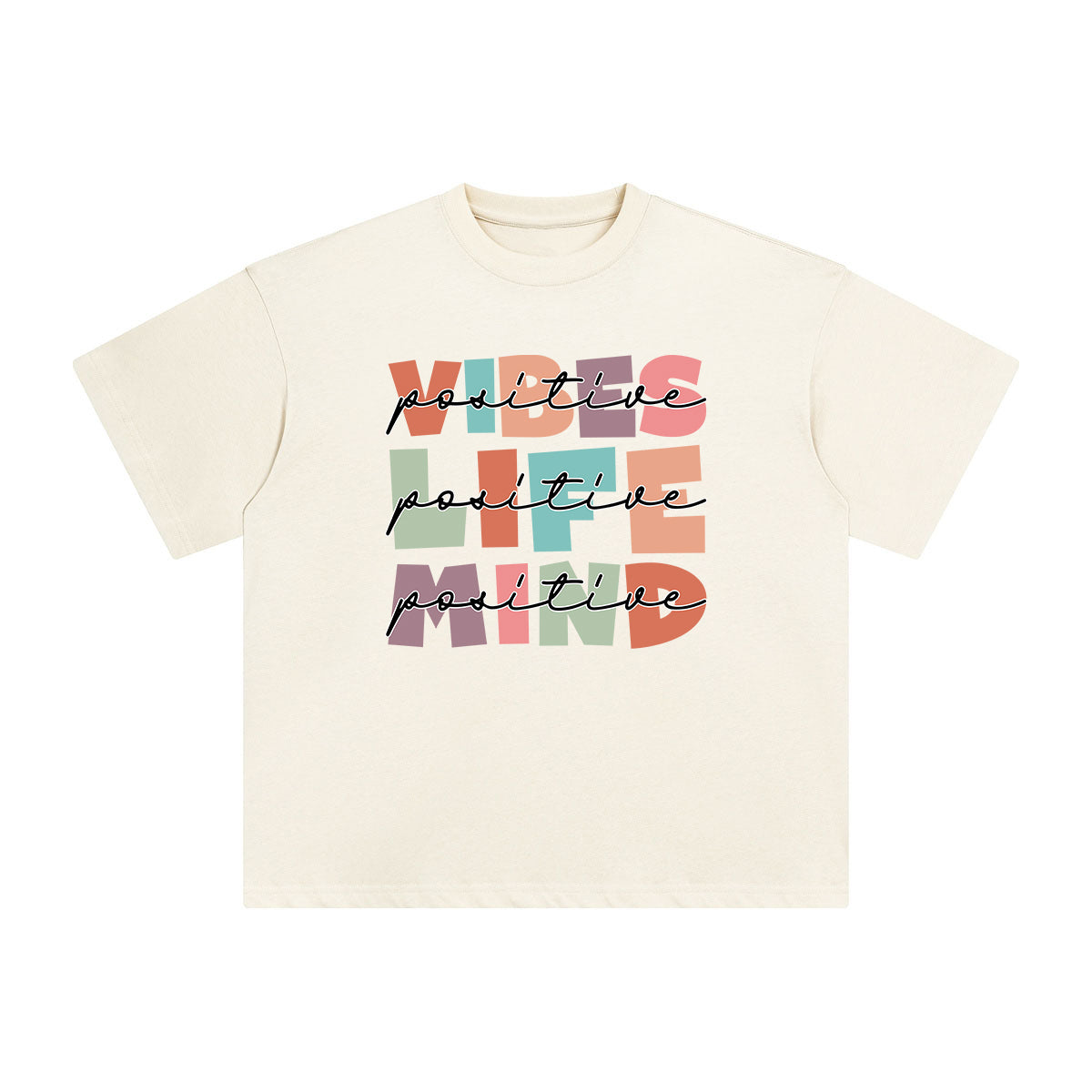 VIBES LIFE MIND Graphic Tee-INNBLAC Fashion Apparel