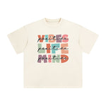 VIBES LIFE MIND Graphic Tee-INNBLAC Fashion Apparel