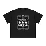 Witch Werewolf Slogan Aesthetic Graphic Tee-INNBLAC Fashion Apparel