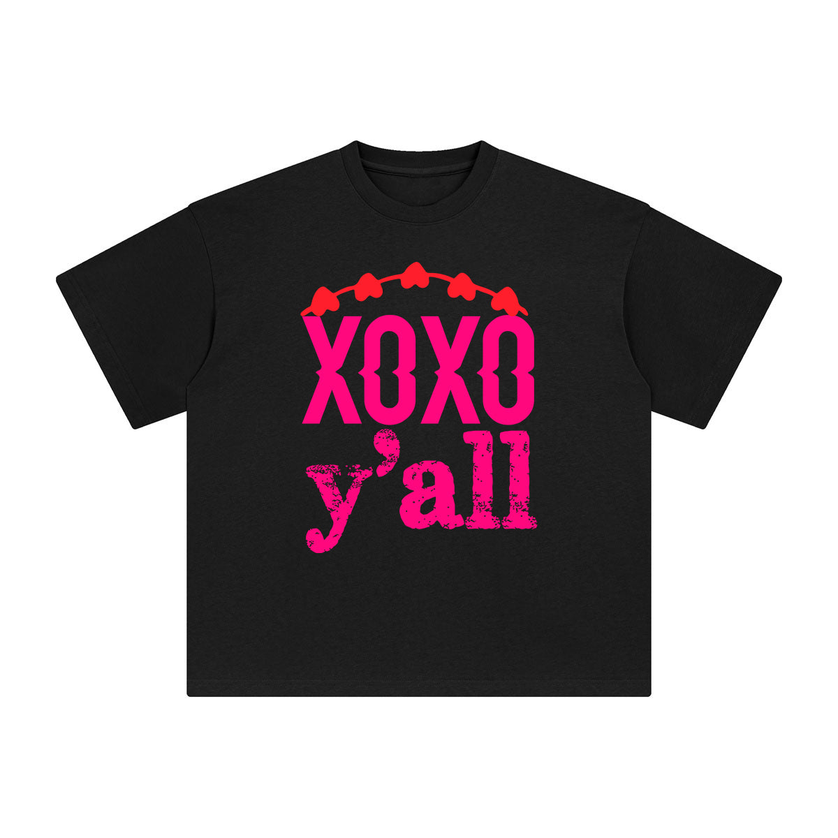 Xoxo Y'al Aesthetic Graphic Tee-INNBLAC Fashion Apparel