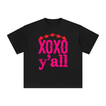 Xoxo Y'al Aesthetic Graphic Tee-INNBLAC Fashion Apparel