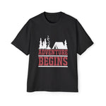 ADVENTURE BEGINS Graphic Tee-INNBLAC Fashion Apparel