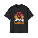 AUTUMN BLESSINGS Owl Graphic Tee-INNBLAC Fashion Apparel
