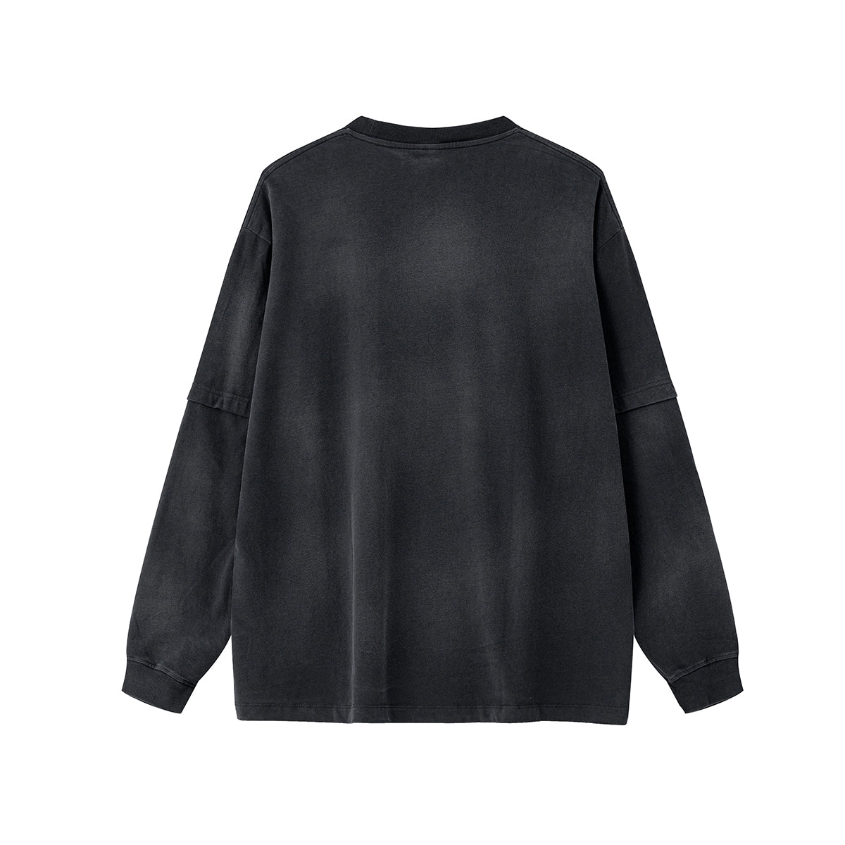 Acid Wash Distressed Sweatshirt-INNBLAC Fashion Apparel