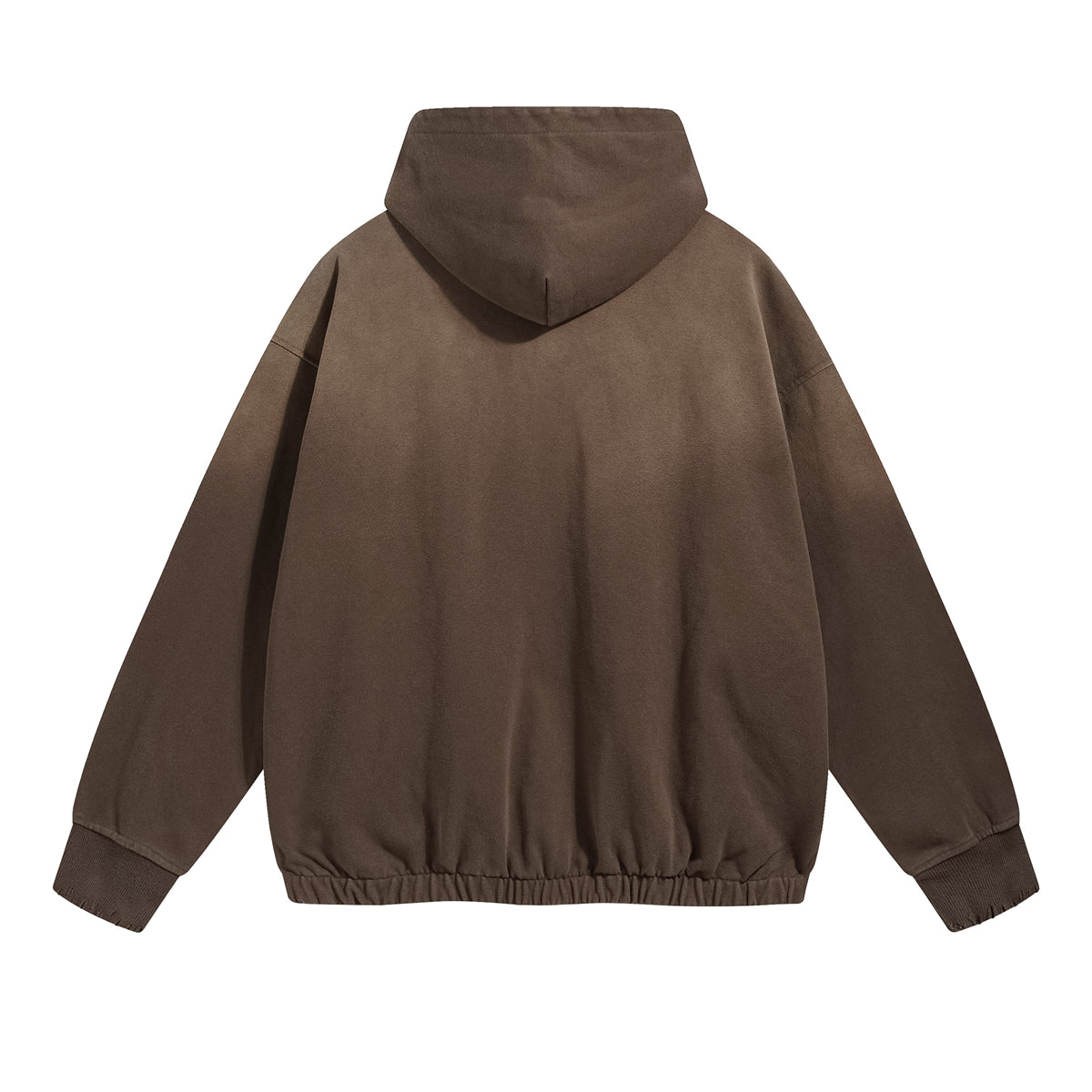 Women's Acid Wash Elastic Hem Hoodie-INNBLAC Fashion Apparel