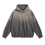 Women's Acid Wash Elastic Hem Hoodie-INNBLAC Fashion Apparel