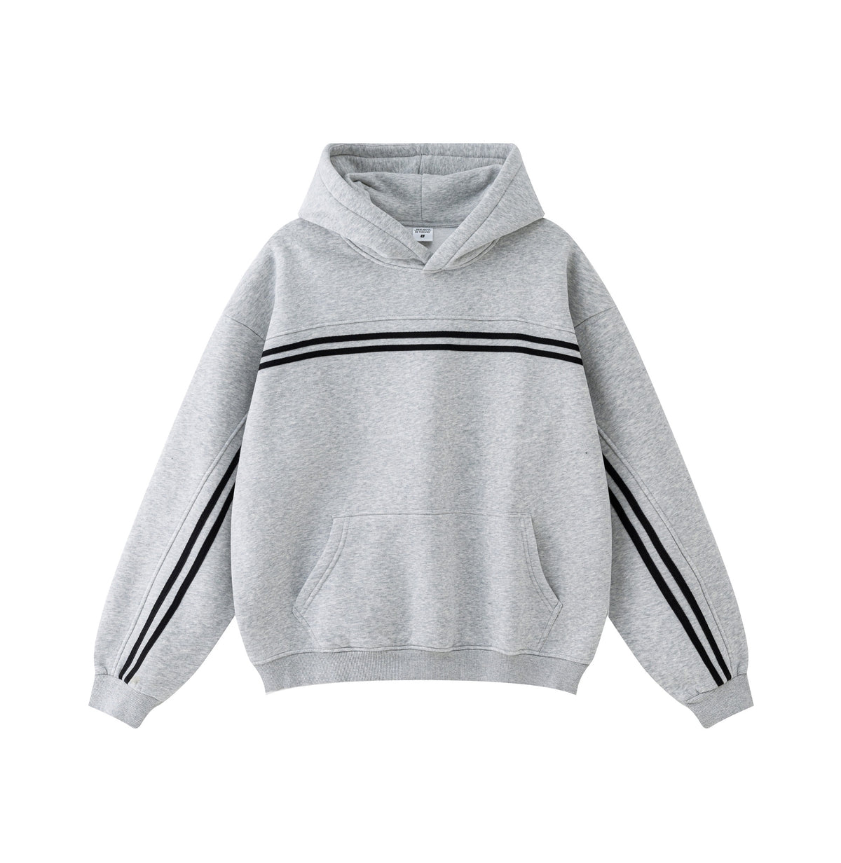 Acid Wash Thick Contrast Stitch Hoodie-INNBLAC Fashion Apparel