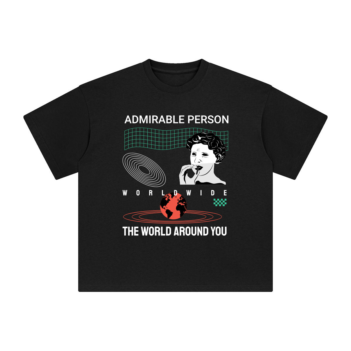 Admirable Person Abstract Art Graphic Tee-INNBLAC Fashion Apparel