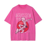 Agression Street Punk Graphic Tee-INNBLAC Fashion Apparel