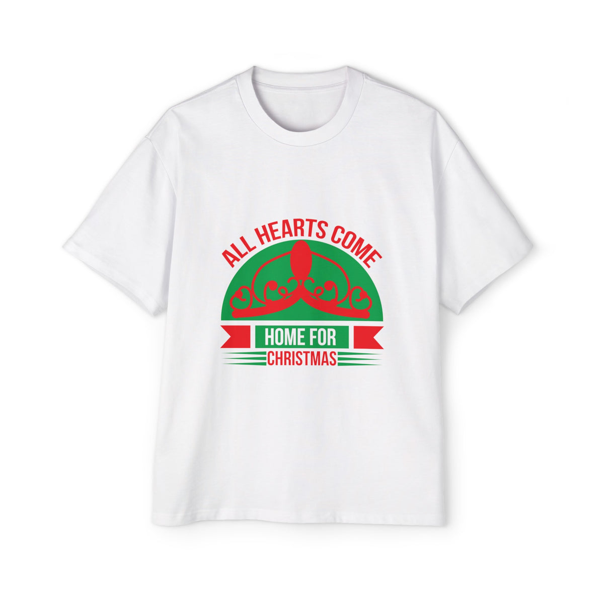 All Hearts Come Home For Chtistmas Graphic Tee-INNBLAC Fashion Apparel