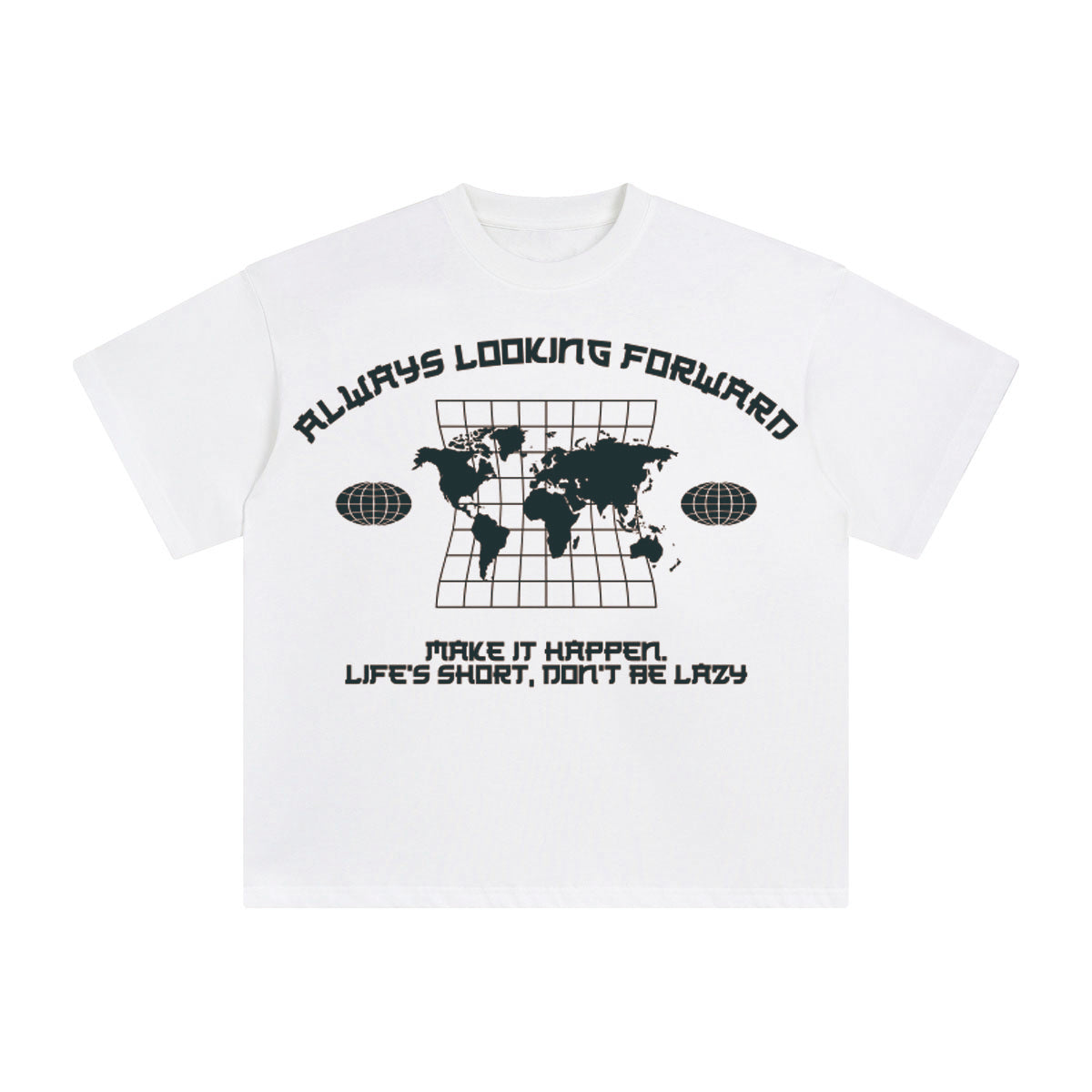 Always Looking Forward Aesthetic Graphic Tee-INNBLAC Fashion Apparel