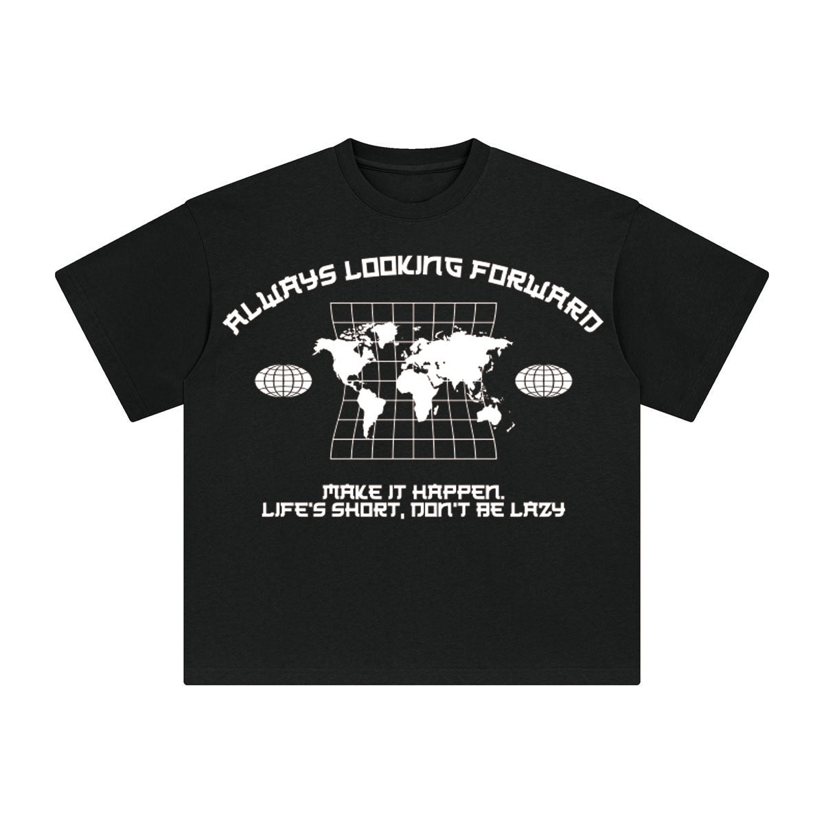 Always Looking Forward Aesthetic Graphic Tee-INNBLAC Fashion Apparel
