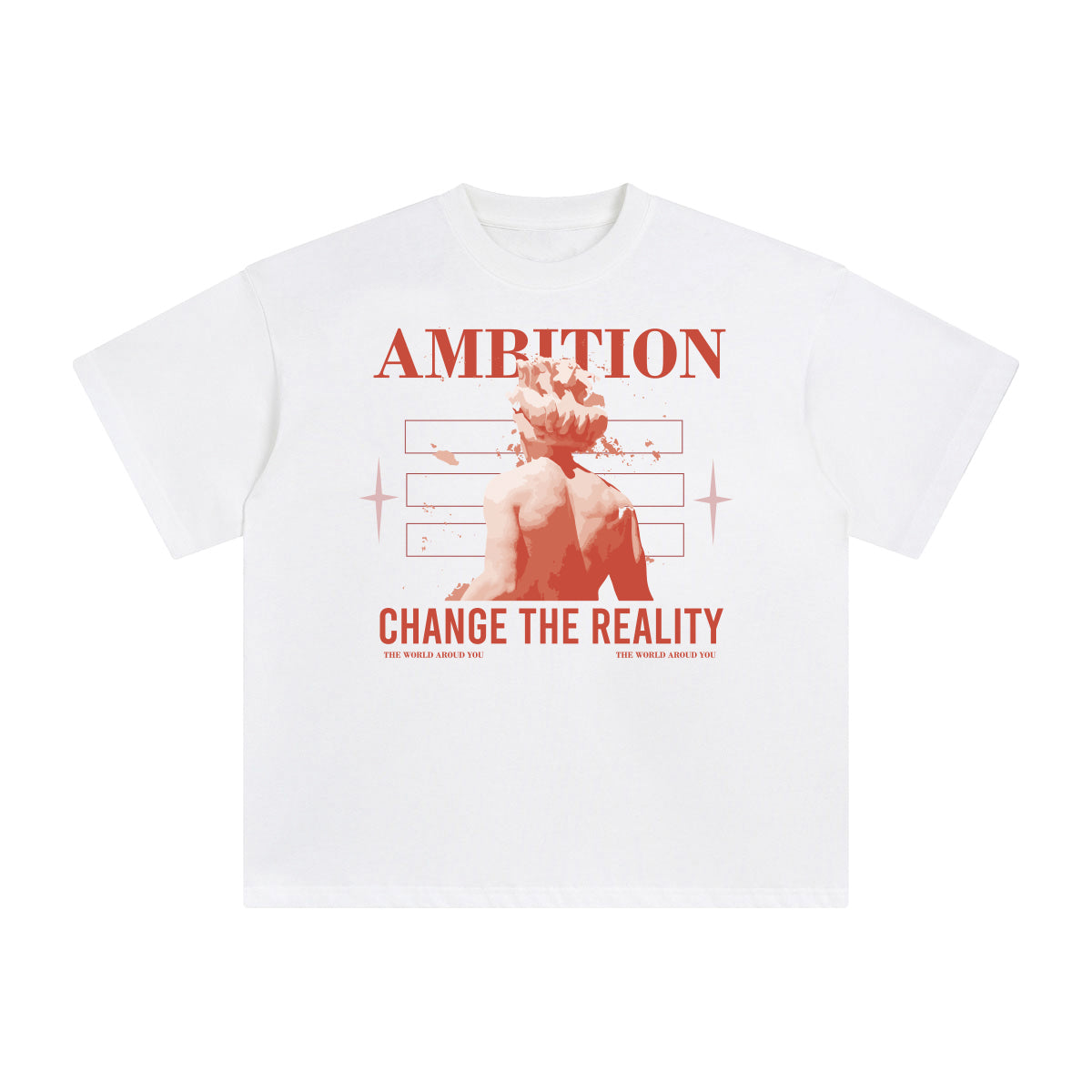 Ambition Change the Reality Abstract Graphic Tee-INNBLAC Fashion Apparel