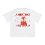 Ambition Change the Reality Abstract Graphic Tee-INNBLAC Fashion Apparel