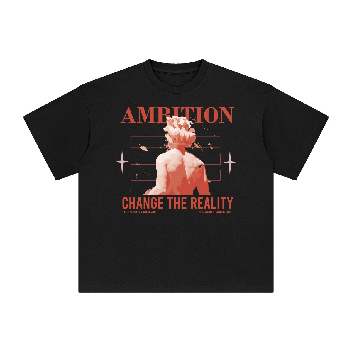 Ambition Change the Reality Abstract Graphic Tee-INNBLAC Fashion Apparel