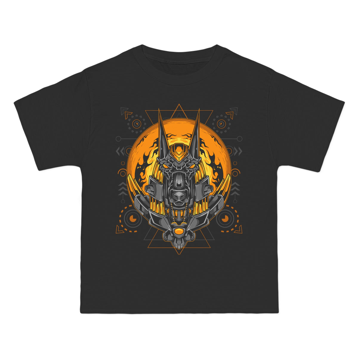 Anubis Head Cyborg Graphic Tee-INNBLAC Fashion Apparel