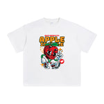 Apple in Style Cartoon Graphic Tee-INNBLAC Fashion Apparel