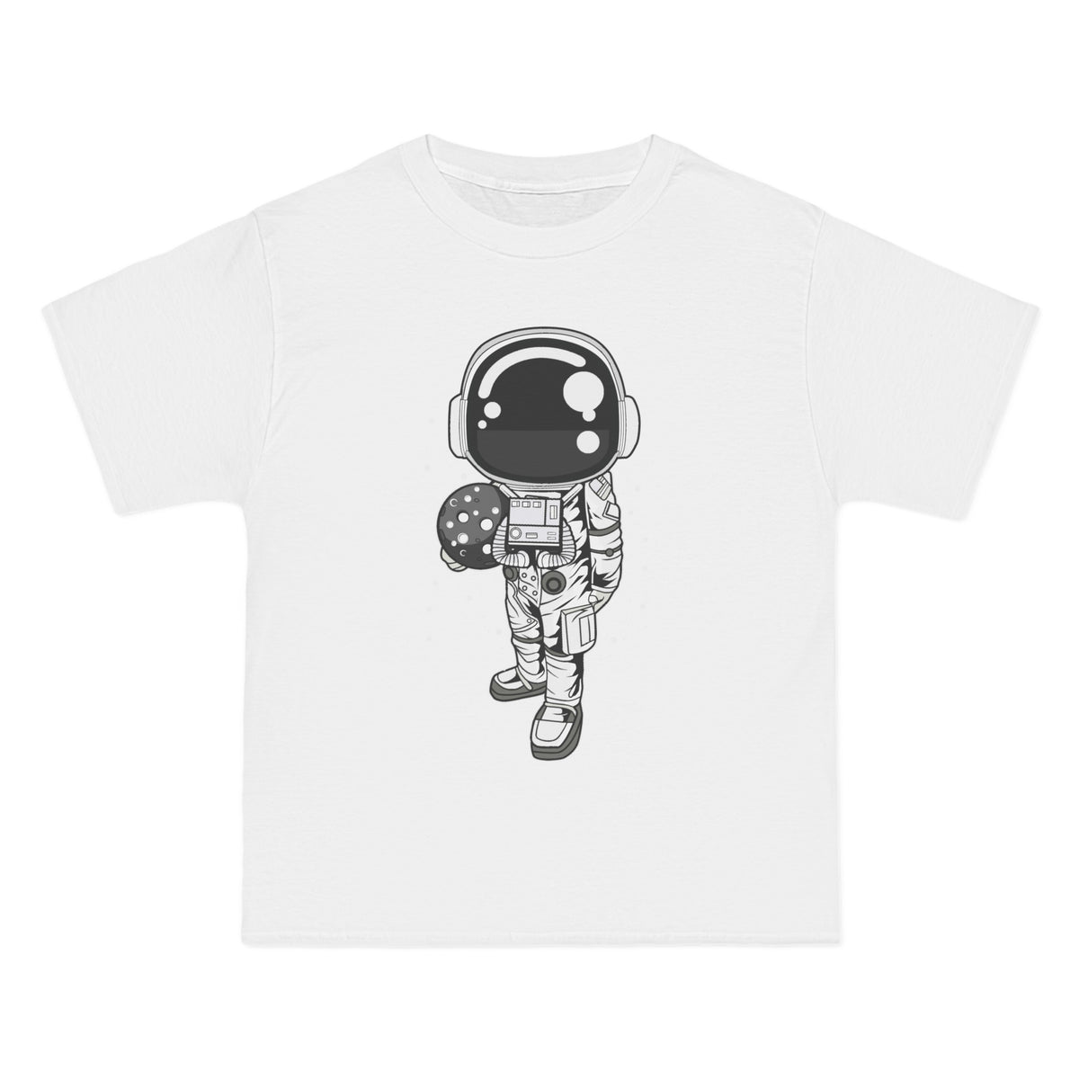 Astronaut Holding The Moon Graphic Tee-INNBLAC Fashion Apparel